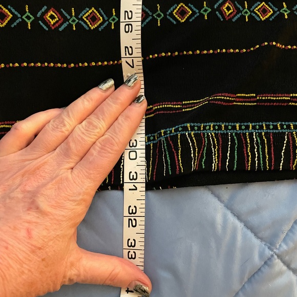 Vikki Vi California Button Down blouse size 3X short sleeves faux embroidery - Picture 11 of 15